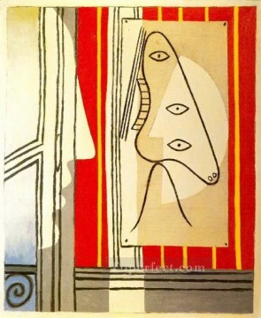 Pablo Picasso Painting - Figure and profile 1928 cubism Pablo Picasso